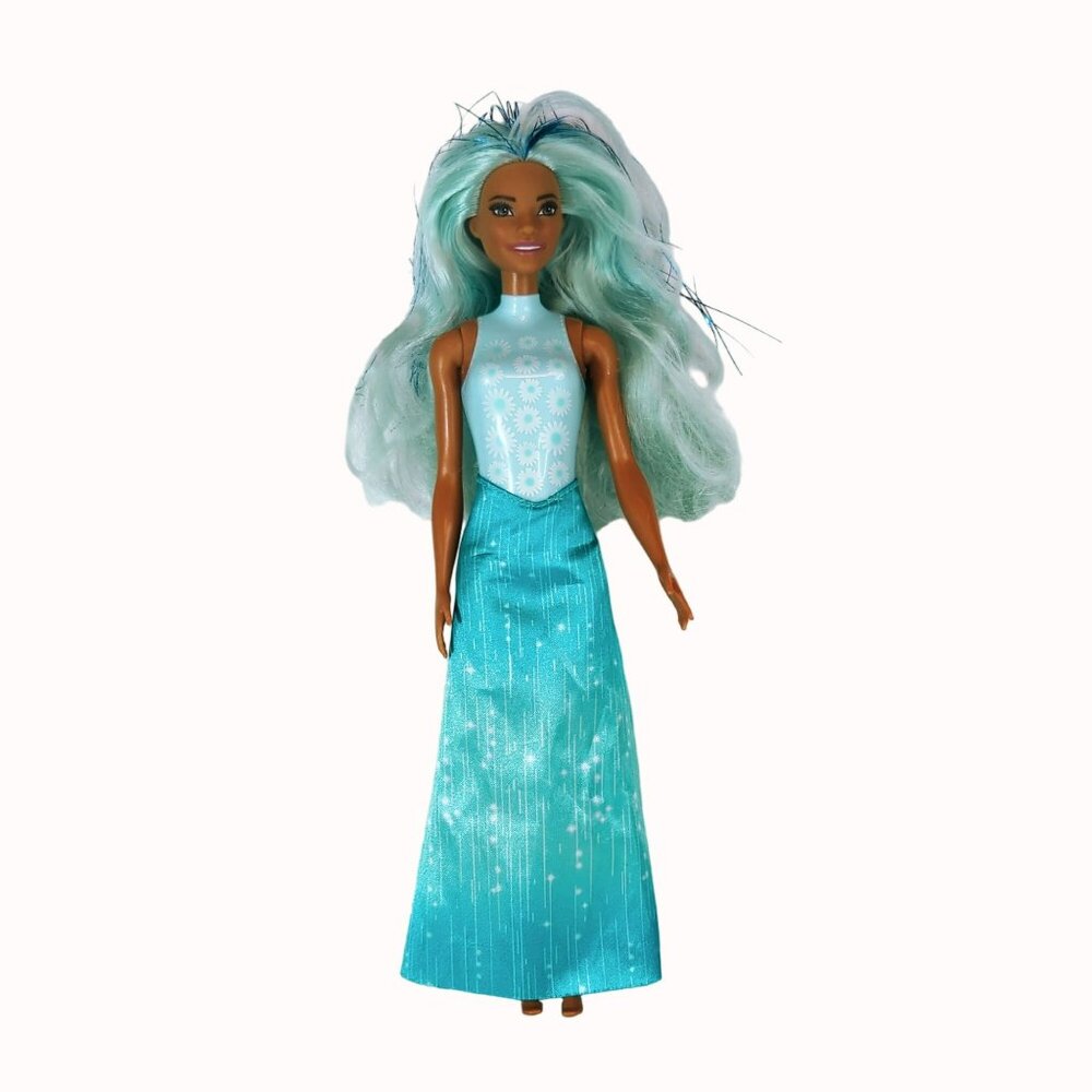 Barbie Color Reveal Rain Or Shine Doll With Blue Hair & Aqua Dress